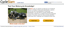 Tablet Screenshot of cycleslam.com